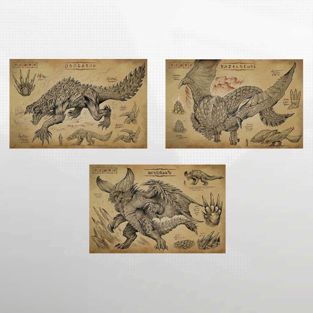 Monster Hunter - Ecology Poster Set