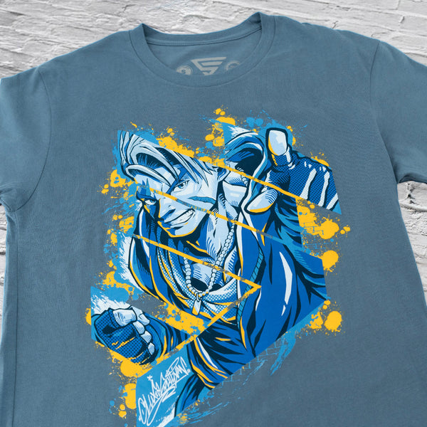 8YARS Men’s SideTuck Shirt XSIDE Crew Neck Short Sleeve SpongeBob Printed Jersey Men's