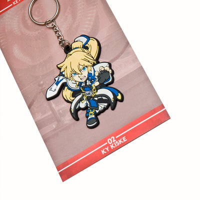 Guilty Gear Ky Kiske Keychain with packaging