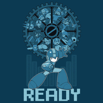 Mega Man 11 Gear Up T-Shirt Design by Eighty Sixed.