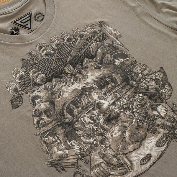 Camiseta Hunters Moon - Manga Corta, 100% Algodón, Tallas S A XXXL, Diseño Impreso Digital