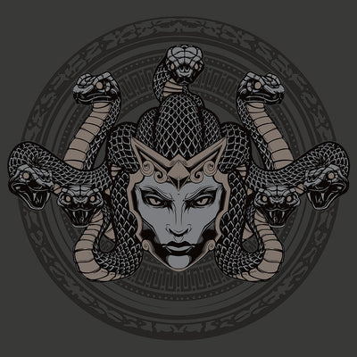 Smite Medusa T-Shirt Design by Eighty Sixed