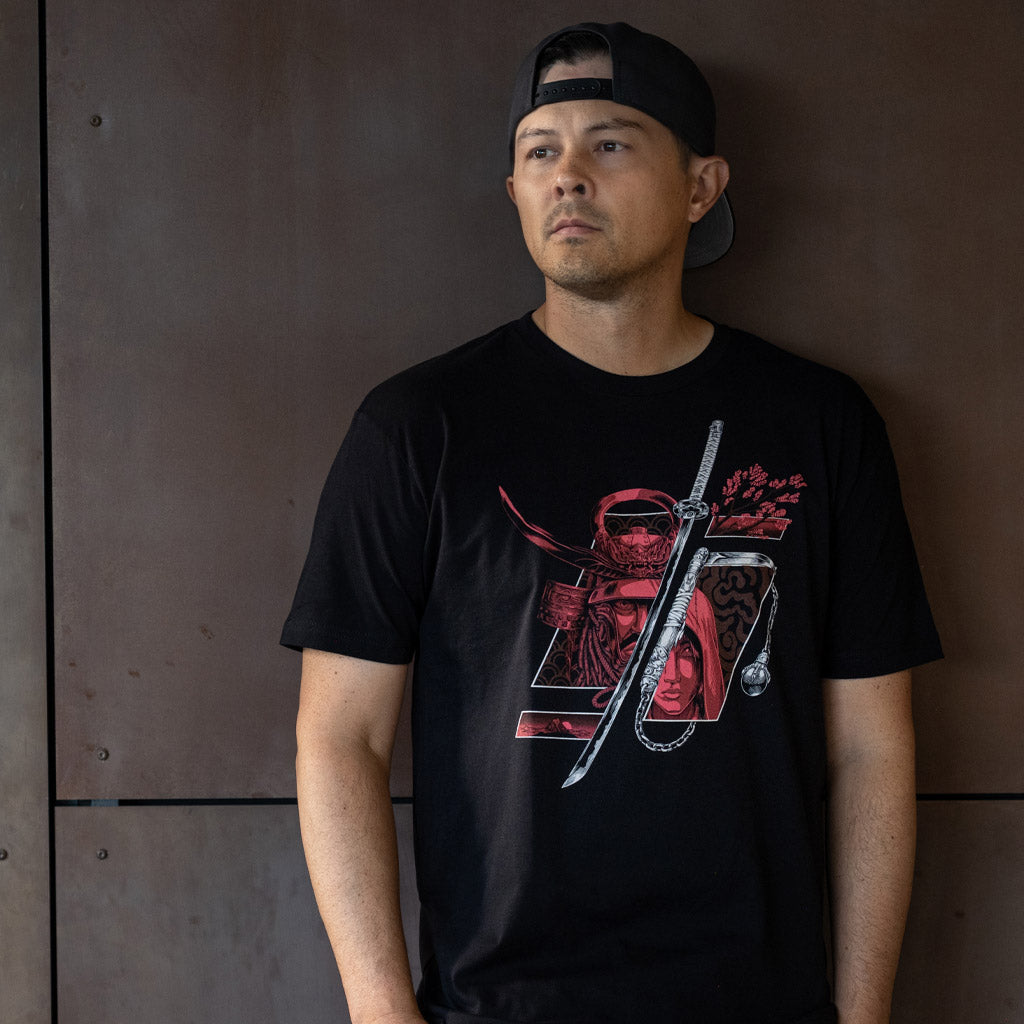 Assassin&#39;s Creed Shadows Samurai &amp; Shinobi t-shirt in black cotton