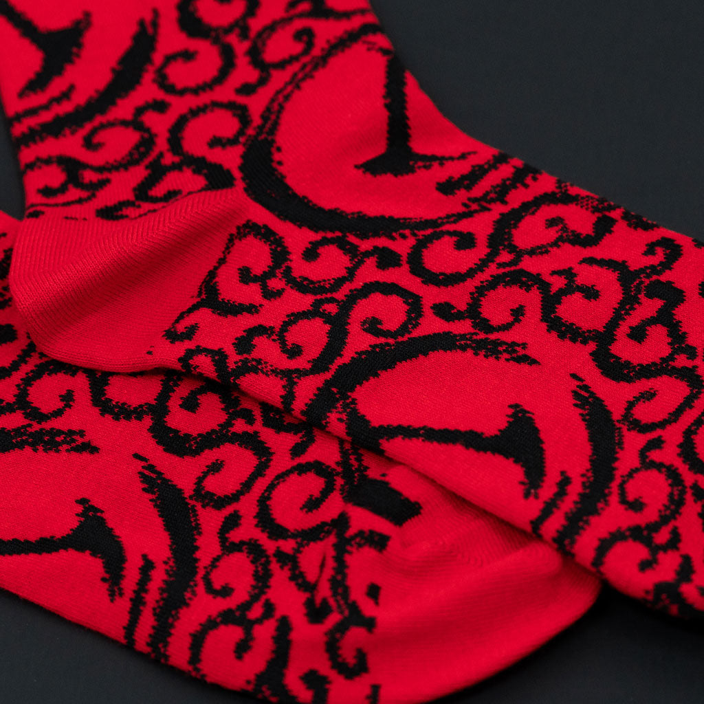 Scarlet Wave Socks