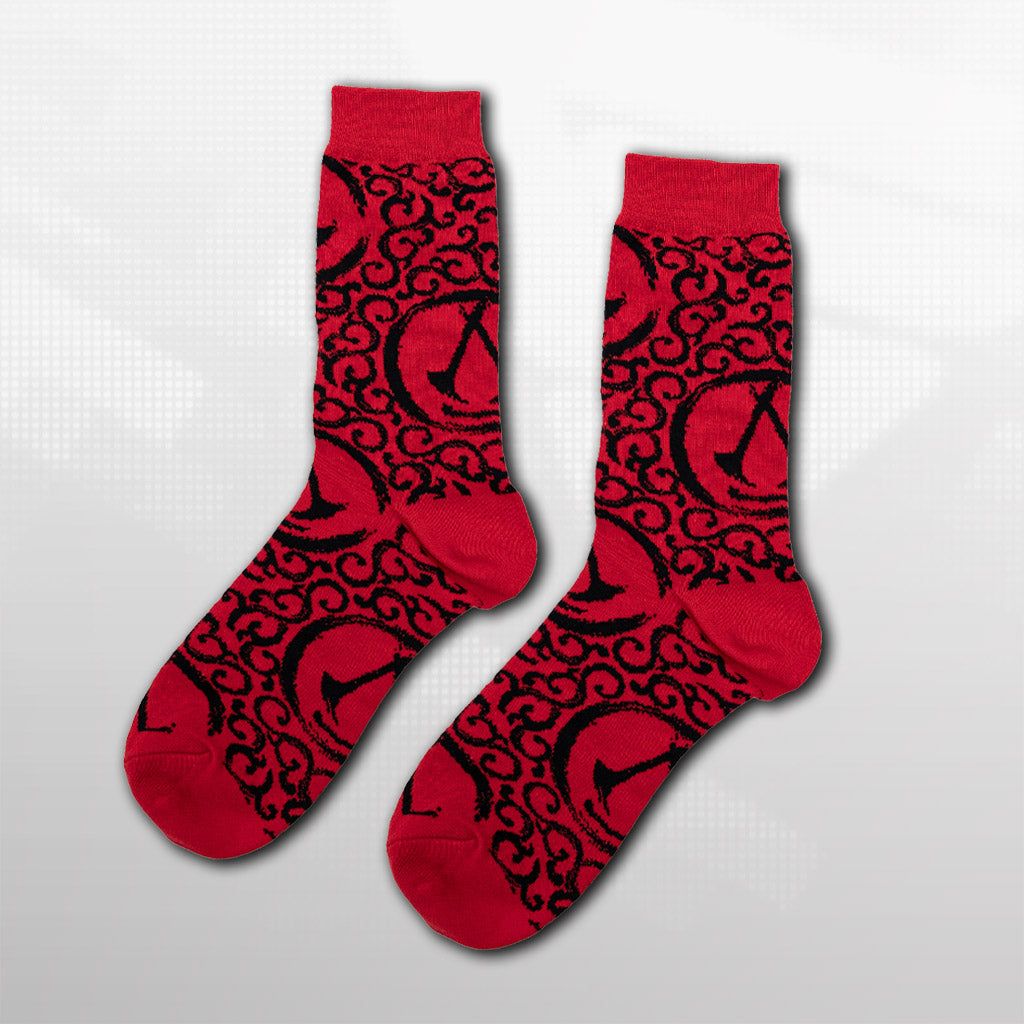Scarlet Wave Socks