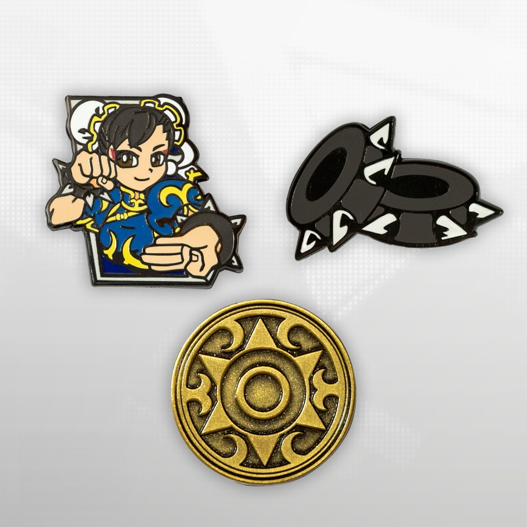 Street Fighter - Chun Li Pin Set - Eighty Sixed Street Fighter - Chun Li Pin Set - Eighty Sixed