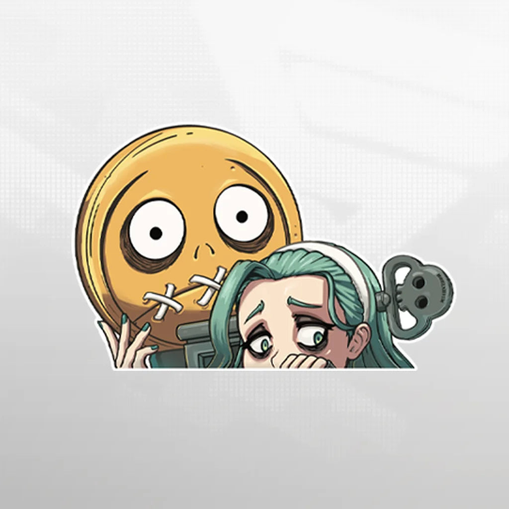 gear expressions A.B.A Peeking Sticker