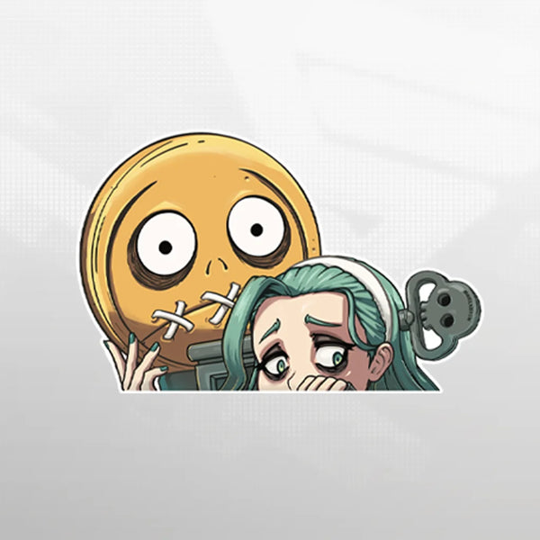 Guilty Window Sticker Guilty Gear - A.B.A Peeking Sticker - Eighty Sixed