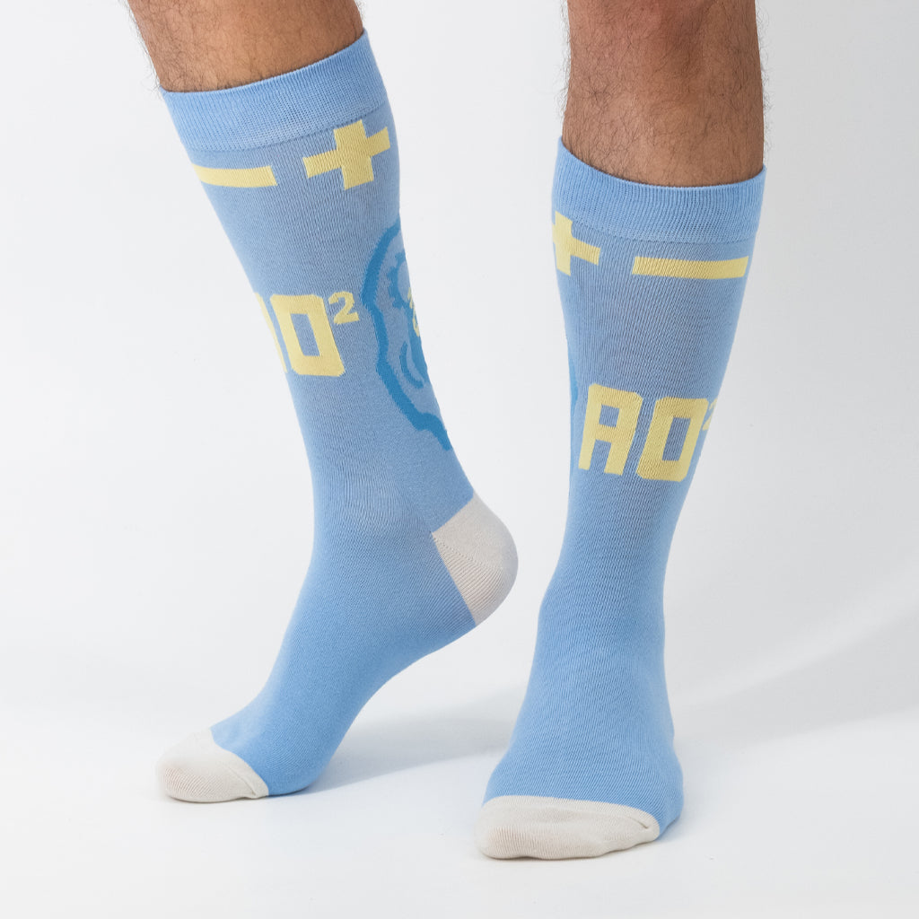 Close-up of Bridget artwork on Guilty Gear socks from Eighty Sixed