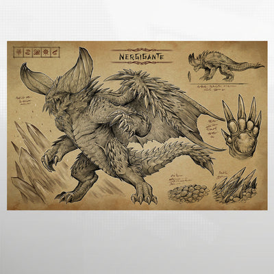 Monster Hunter - Ecology Poster Set
