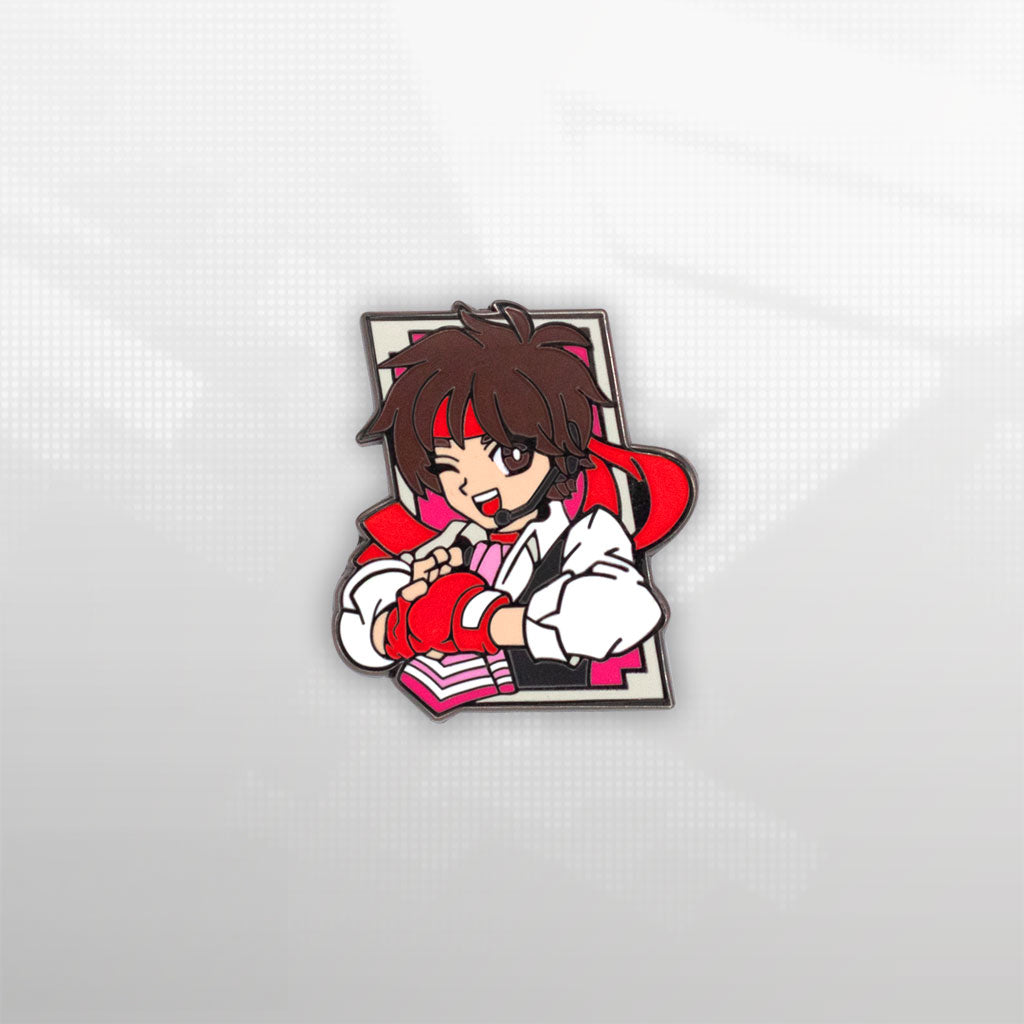 Limited Edition Street Fighter pin featuring Sakura by Eighty Sixed