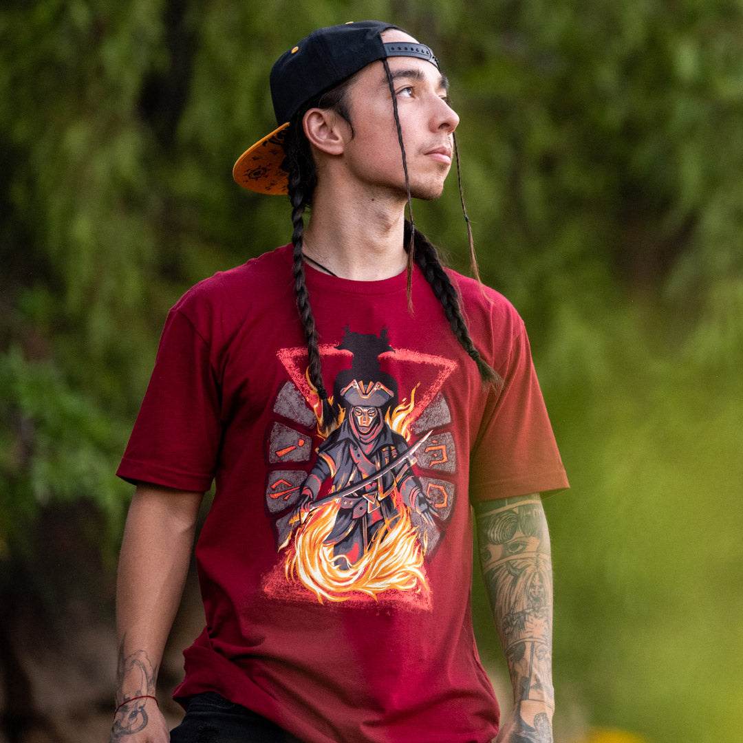 Person wearing Sea of Thieves Reaper’s Bones T-Shirt inspired by the Reaper faction