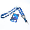 The Shin Megami Tensei V Fusion reversible lanyard is shown with both sides on a nice white background.