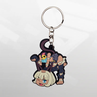 Skullgirls Skull Heart Metal Keychain