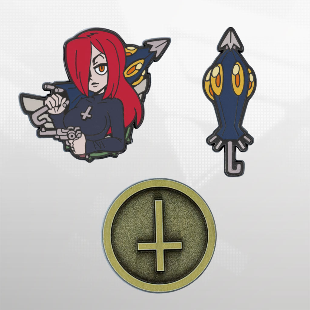 Skullgirls Parasoul Pin Set Eighty Sixed skullgirls-parasoul-pin-set-eighty-sixed