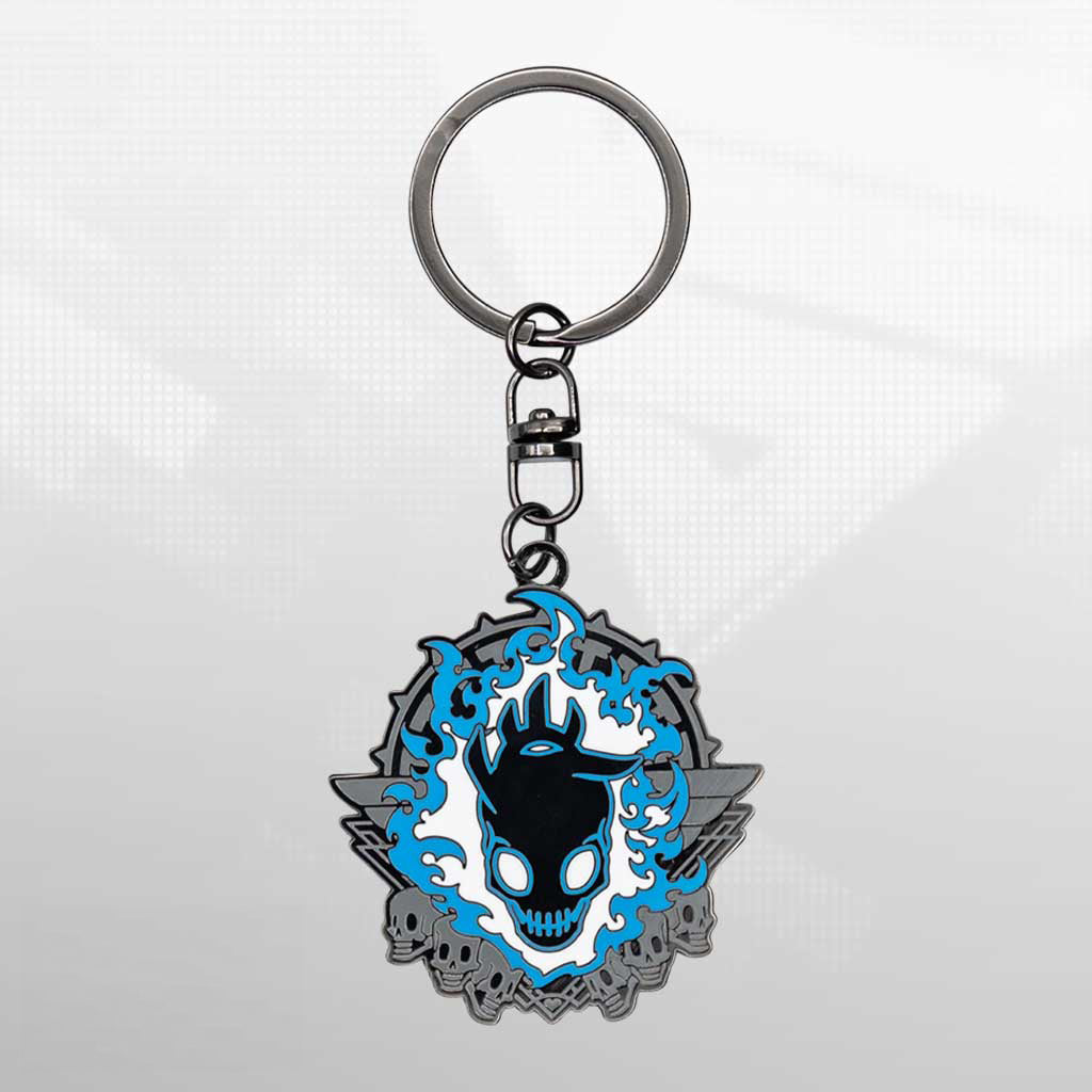 Skullgirls Skull Heart Metal Keychain