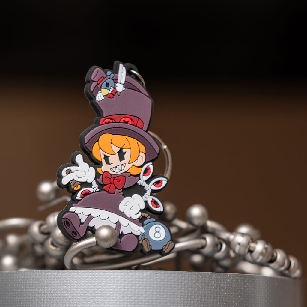 Skullgirls Peacock keychain by Eighty Sixed