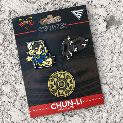 Street Fighter - Chun-Li and Ryu Pin Set Bundle