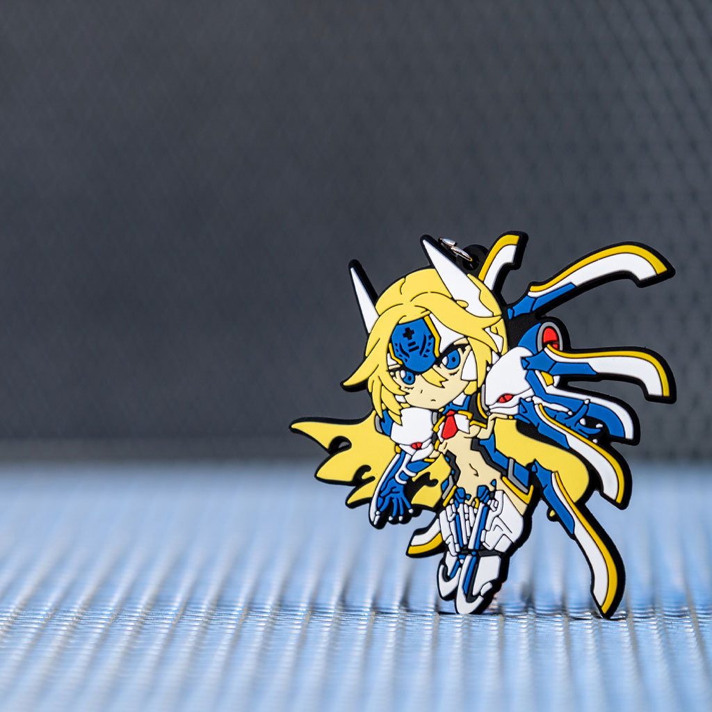 BlazBlue Mu-12 keychain, officially licensed Noel Vermillion collectible