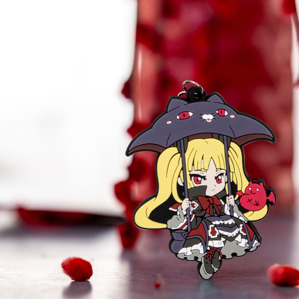 Rachel Alucard keychain displayed, Eighty Sixed exclusive
