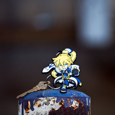 The Guilty Gear Ky Kiske keychain by Eighty Sixed
