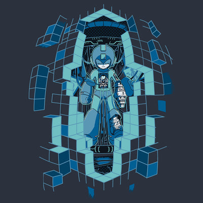 Mega Man 11 'Upgrade' T-Shirt Design by Eighty Sixed