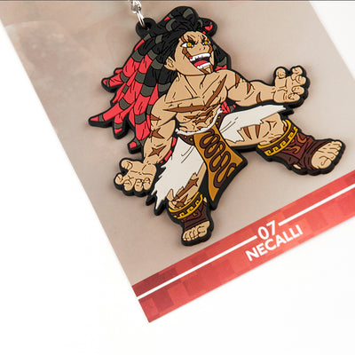 Street Fighter Necalli Keychain with packaging.