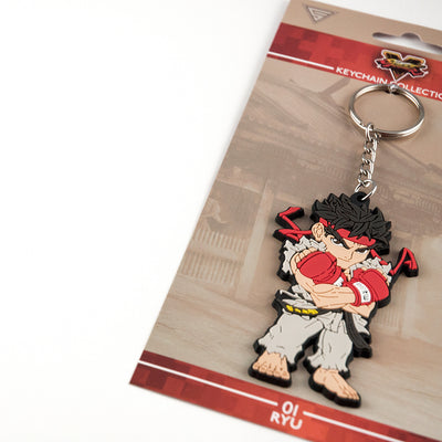 Street Fighter Keychain and packaging