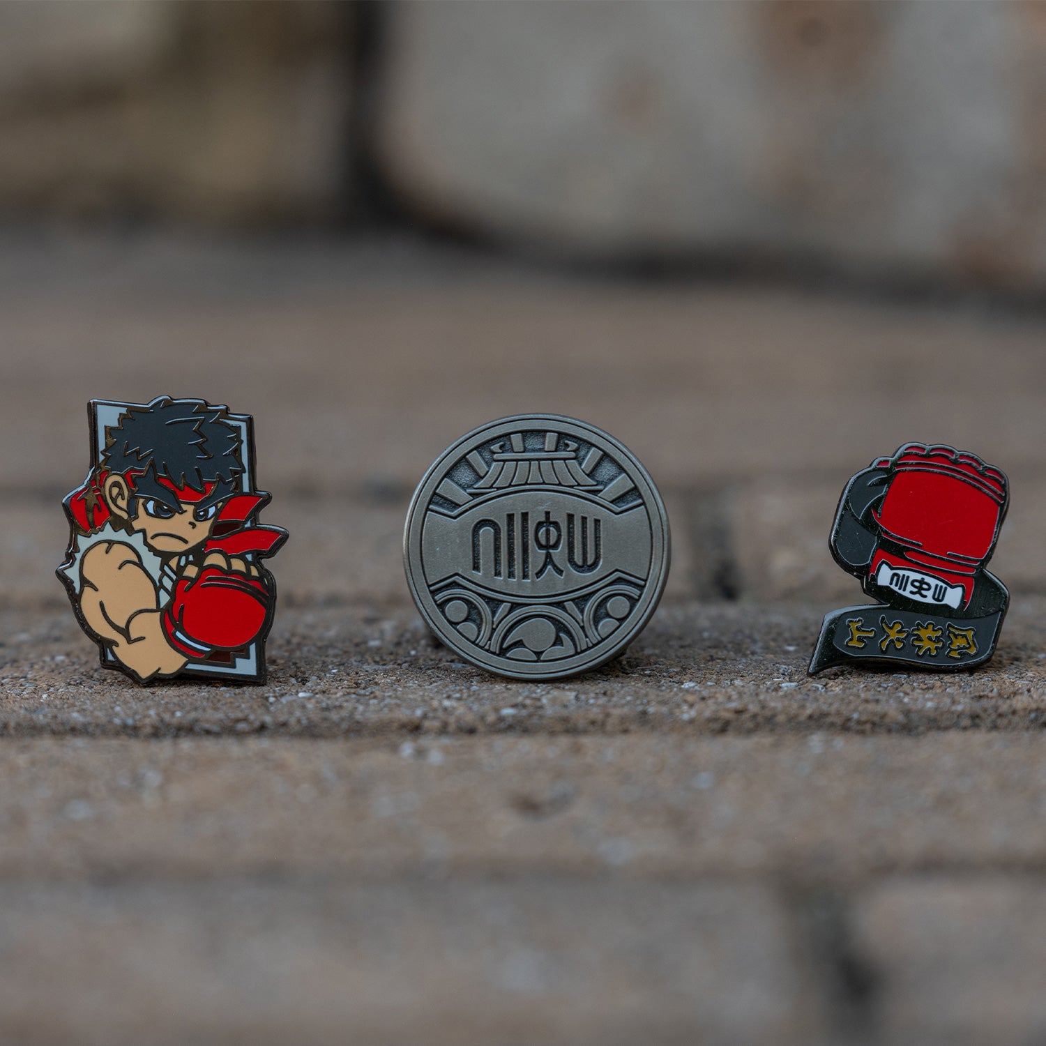 Street Fighter limited edition pin featuring Ryu by Eighty Sixed