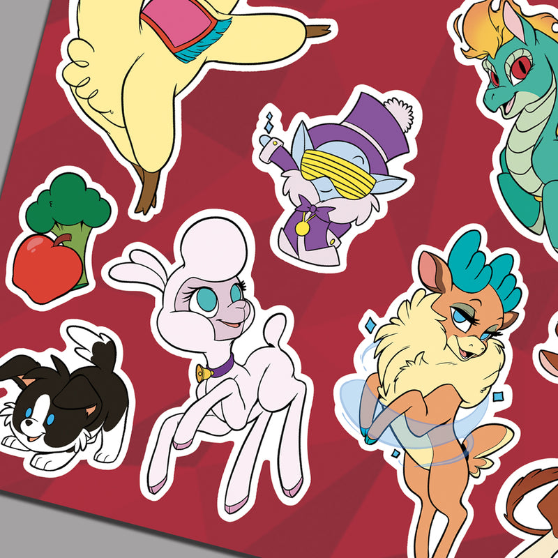 Them's Fightin' Herds - Stampede Sticker Sheet - Eighty Sixed