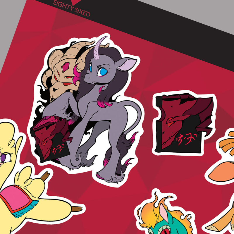 Them's Fightin' Herds - Stampede Sticker Sheet - Eighty Sixed